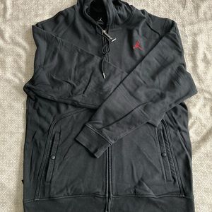 EUC black Air Jordan hoodie, size L.